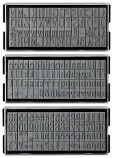 *Beschreibung beachten!* stieber® Serifen Schrift Ersatztypen für stieber® 2811, 2812, 811, 812, 2815, 2816, 823, 824