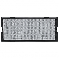 stieber® ZIERSCHRIFT-Stempelset zum Selbersetzen, 5 Zeilen: 6 Typensätze, 2 Kissen, Stempelunterlage