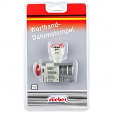 stieber® Wortband-Datumstempel bis 2034