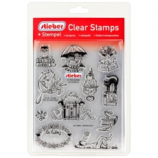 stieber® Clear Stamp Set Ex Libris - Bookplates