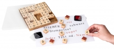 stieber® Alphabet-Stempelset 68 Stempel + 2 Kissen (rot und schwarz)