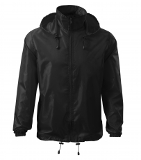 Superleichte Windjacke, unisex, schwarz mit separater Tasche