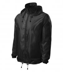Superleichte Windjacke, unisex, schwarz mit separater Tasche