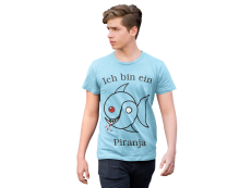 Club Las Piranjas® Herren T-Shirt Gäste klassisch, blau