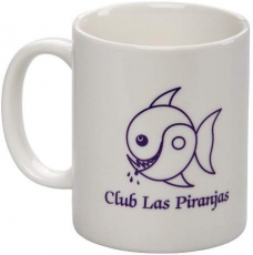 Club Las Piranjas® Keramiktasse EDWIN, weiß