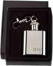 Club Las Piranjas® Mini-Flachmann Edelst. m. Karabiner