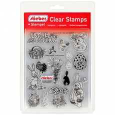 stieber® Clear Stamp Set Frohe Ostern - Happy Easter