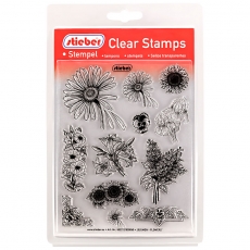 stieber® Clear Stamp Set Blumen - Flowers