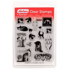 stieber® Clear Stamp Set Katzen - Cats