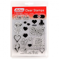 stieber® Clear Stamp Set Liebe - Heartfelt