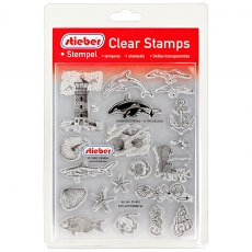 stieber® Clear Stamp Set Meer UND Strand - at The Seaside