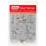 stieber® Clear Stamp Set Weihnachten modern - Modern Christmas