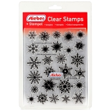 stieber® Clear Stamp Set Eisblumen und Schneeflocken - Ice Flowers and Snow Flakes