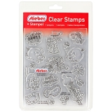 stieber® Clear Stamp Set Zum neuen Jahr - German Happy New Year
