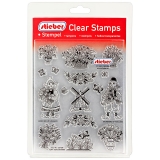 stieber® Clear Stamp Set Groetjes uit Holland - Souvenirs of Holland