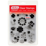 stieber® Clear Stamp Set Viel Glück! - German Good Luck!