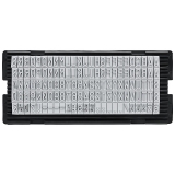 stieber® Stempel zum Selbersetzen, 5 Zeilen: 6 Typensätze, 2 Kissen, Stempelunterlage