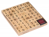 stieber® Alphabet-Stempelset 68 Stempel + 2 Kissen (rot und schwarz)