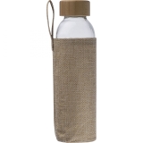Glasflasche mit Juteummantelung 500 ml