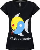 Club Las Piranjas® Damen Reiseleiter-Shirt klassisch, schwarz SUPIMA®