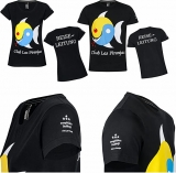 Club Las Piranjas® Damen Reiseleiter-Shirt klassisch, schwarz SUPIMA®