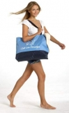 Club Las Piranjas® Strandtasche 59×12,5×38 cm, blau