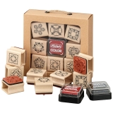 stieber® Stempelset D01 (Designs 01) 10-teilig