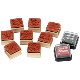 stieber® Stempelset D01 (Designs 01) 10-teilig