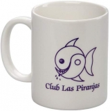 Club Las Piranjas® Keramiktasse EDWIN, weiß